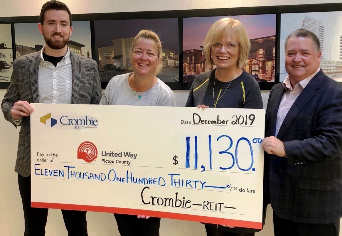 Featured image for “Crombie Donates $11,130 to the United Way of Pictou County”