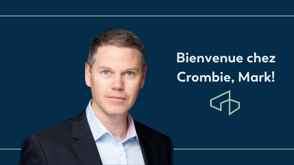 Bienvenue chez Crombie, Mark!