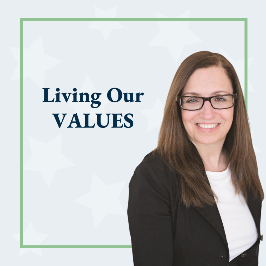 Cindy Lacireno, Living Our Values